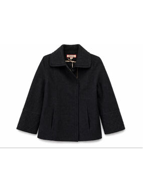 NWT Beyond Threads Black Alpaca Wool Blend Jacket Women’s Coat Peru S